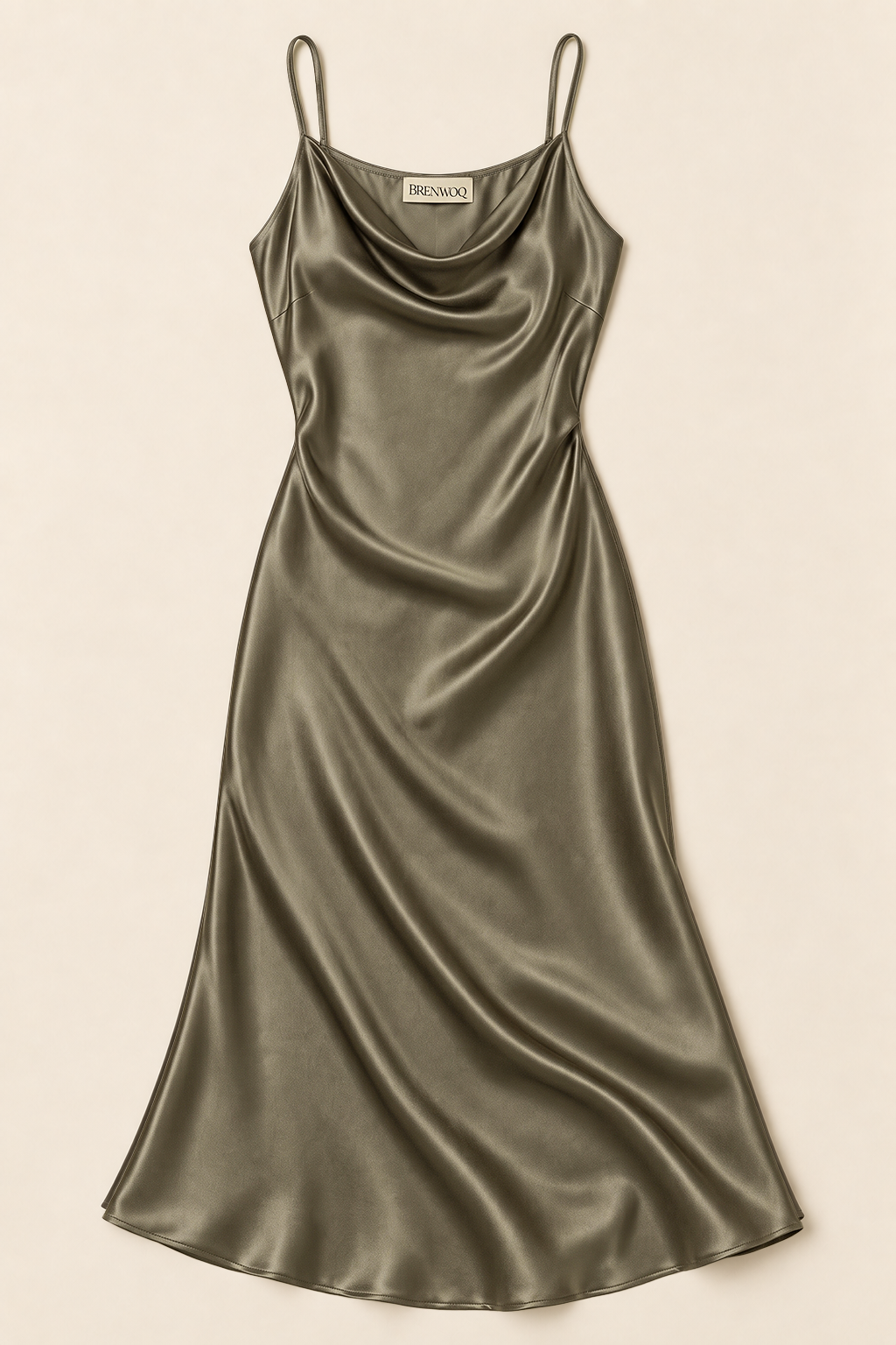 Brenavoq® Silk Slip Midi Dress