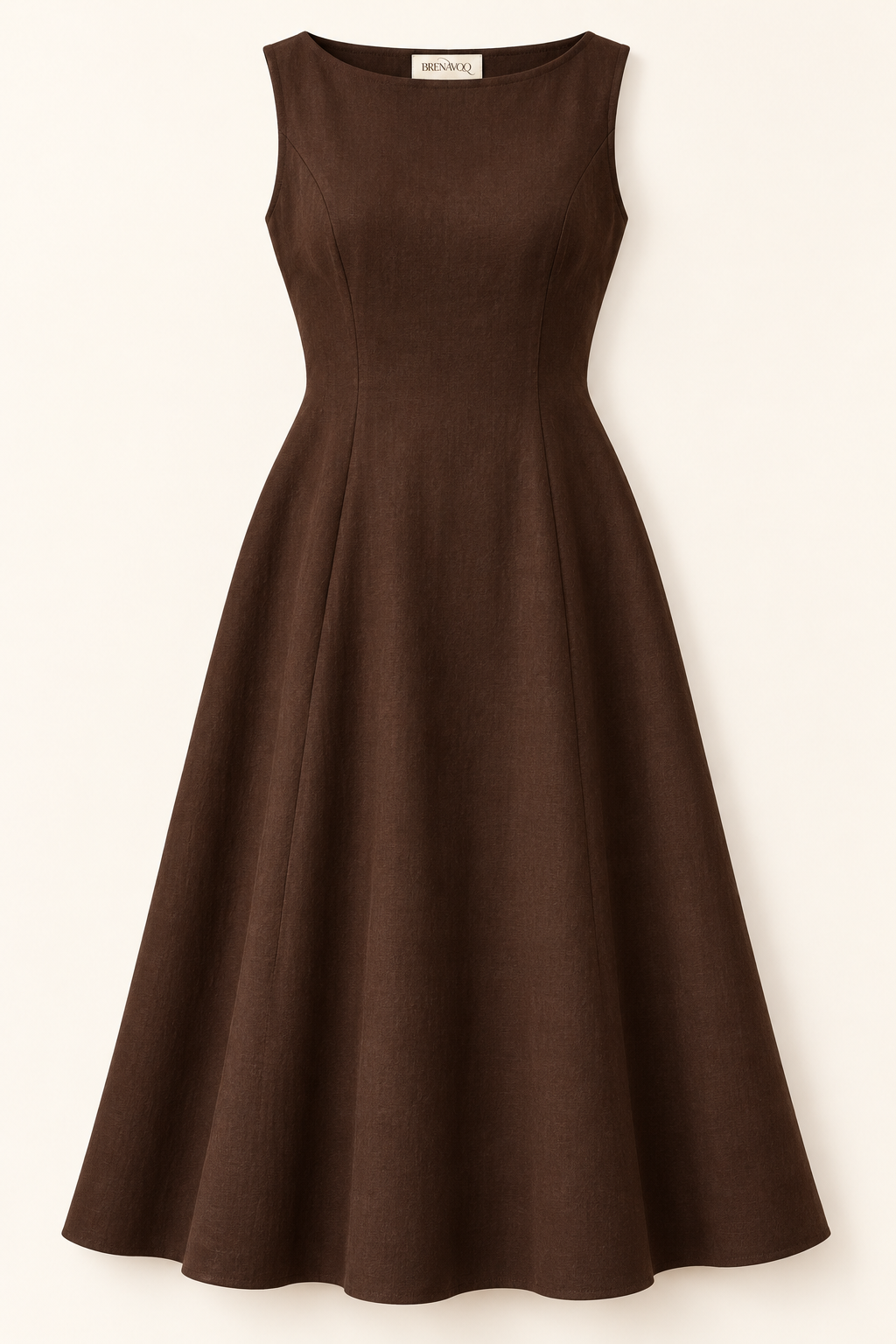 Brenavoq® Sleeveless Midi Dress