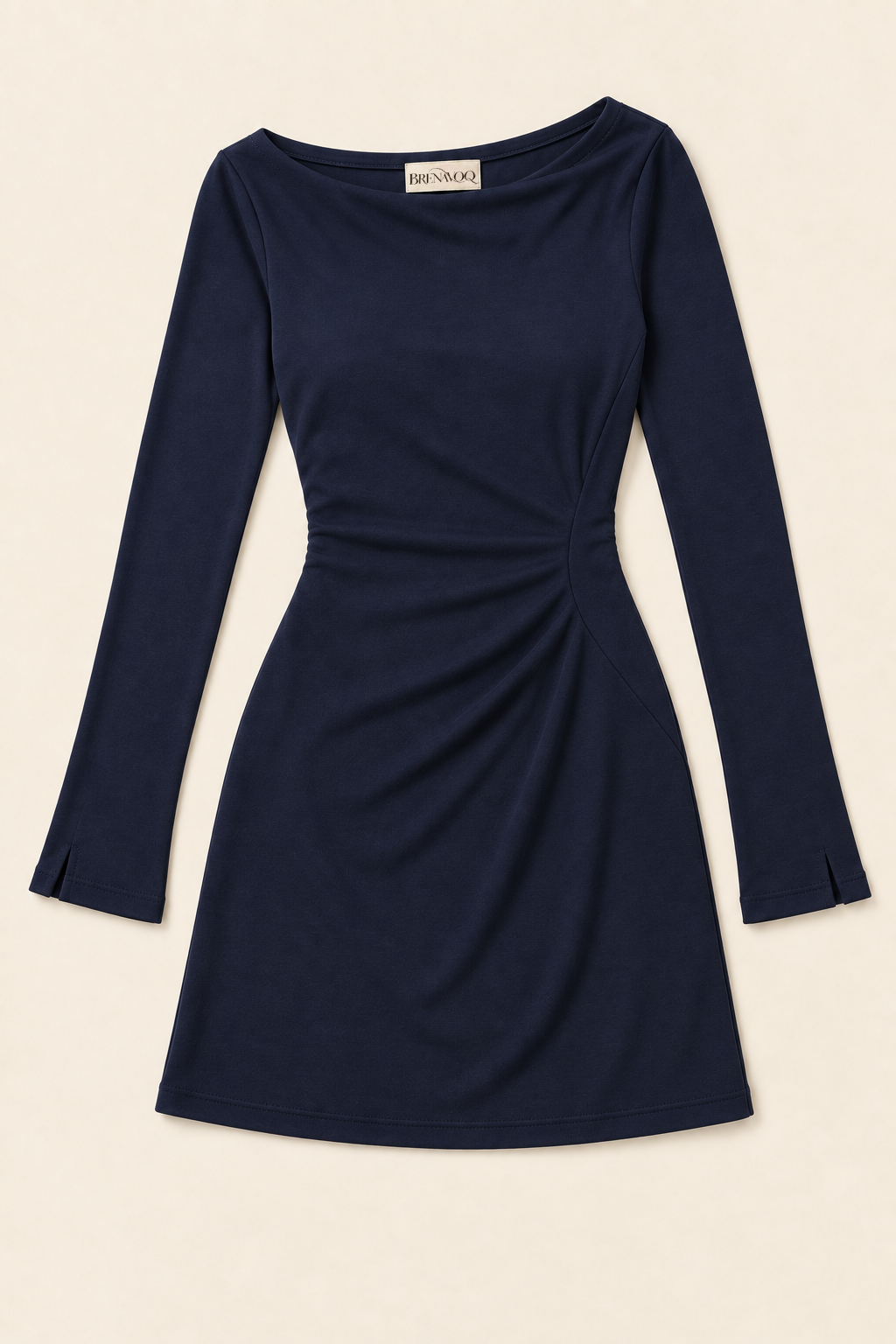 Brenavoq® Ribbed Knit Midi Dress