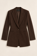 Brenavoq® Single-Breasted Wool Blazer