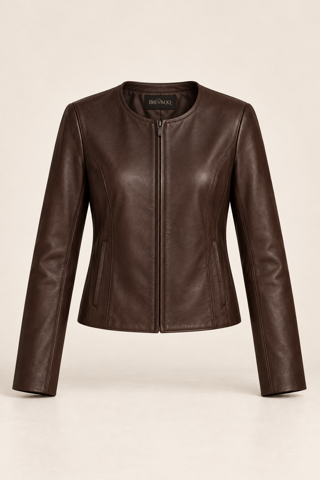 Brenavoq® Minimal Leather Jacket