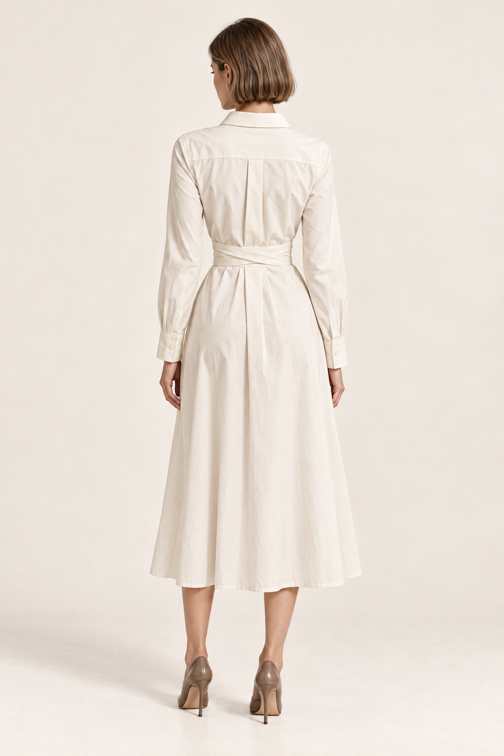 Brenavoq® Cotton Poplin Shirt Dress