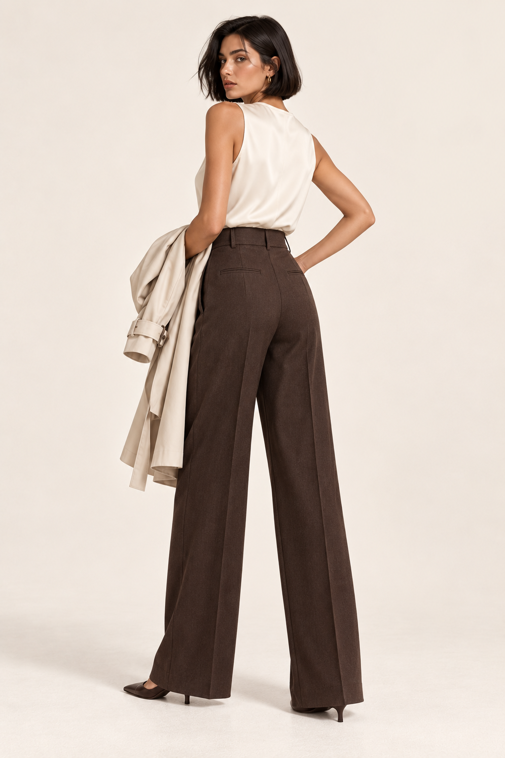 Brenavoq® High-Rise Wide-Leg Trousers