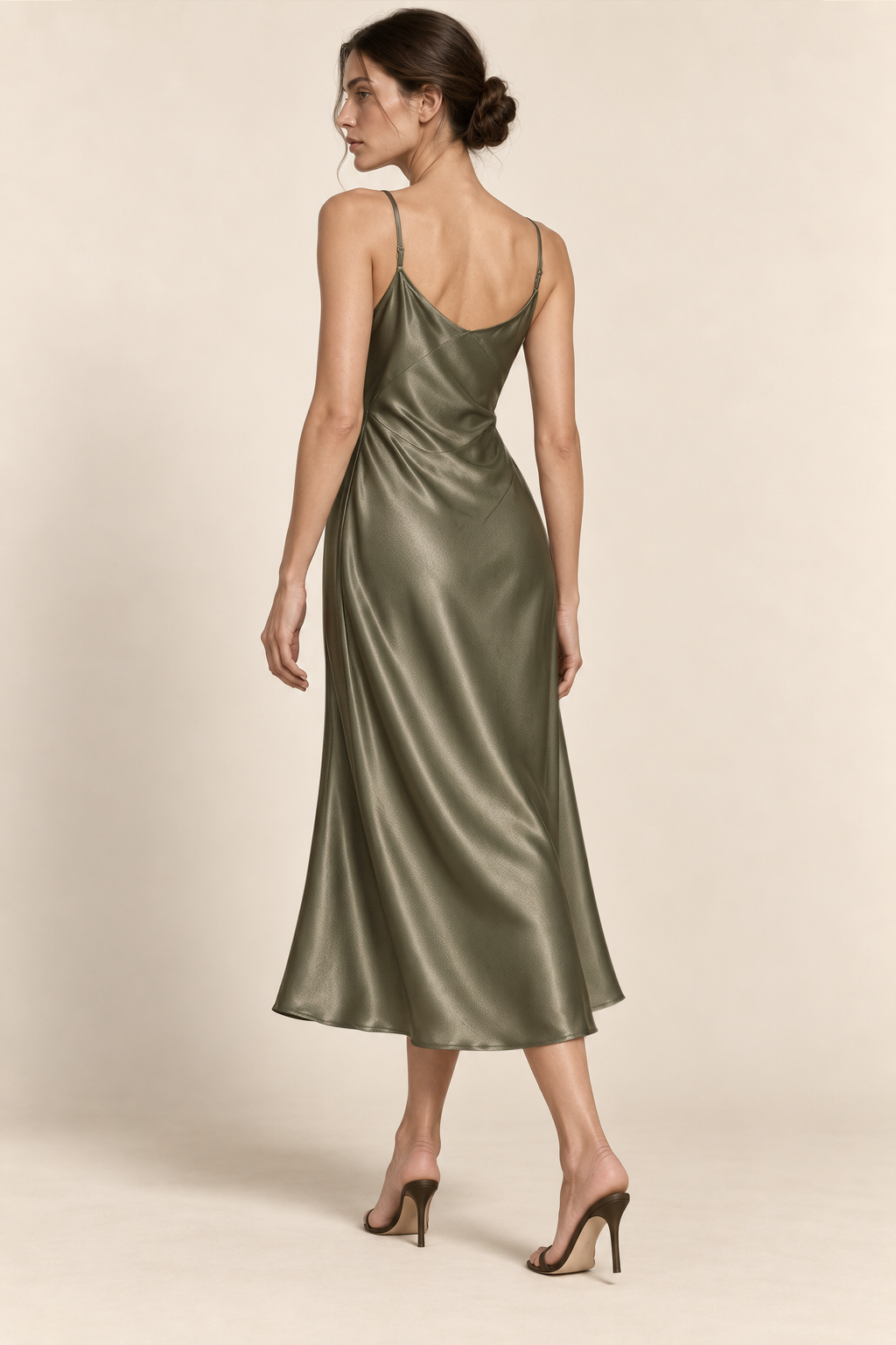 Brenavoq® Silk Slip Midi Dress