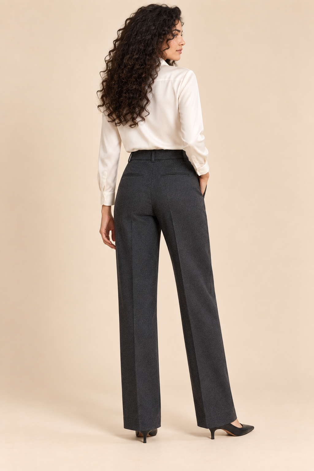 Brenavoq® Straight Wool Trousers