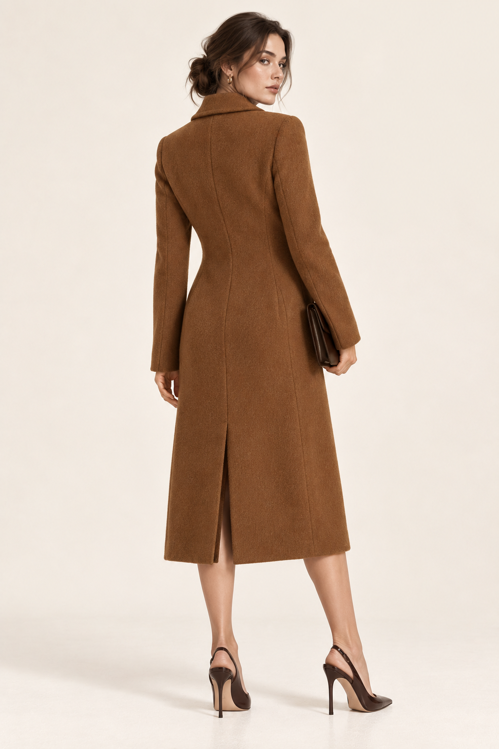 Brenavoq® Double-Breasted Wool Coat